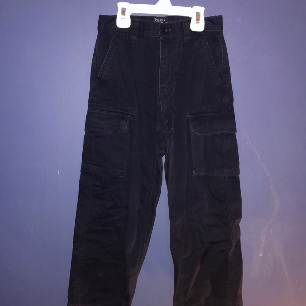 Ralph Lauren navy blue cargo boys pants (6)